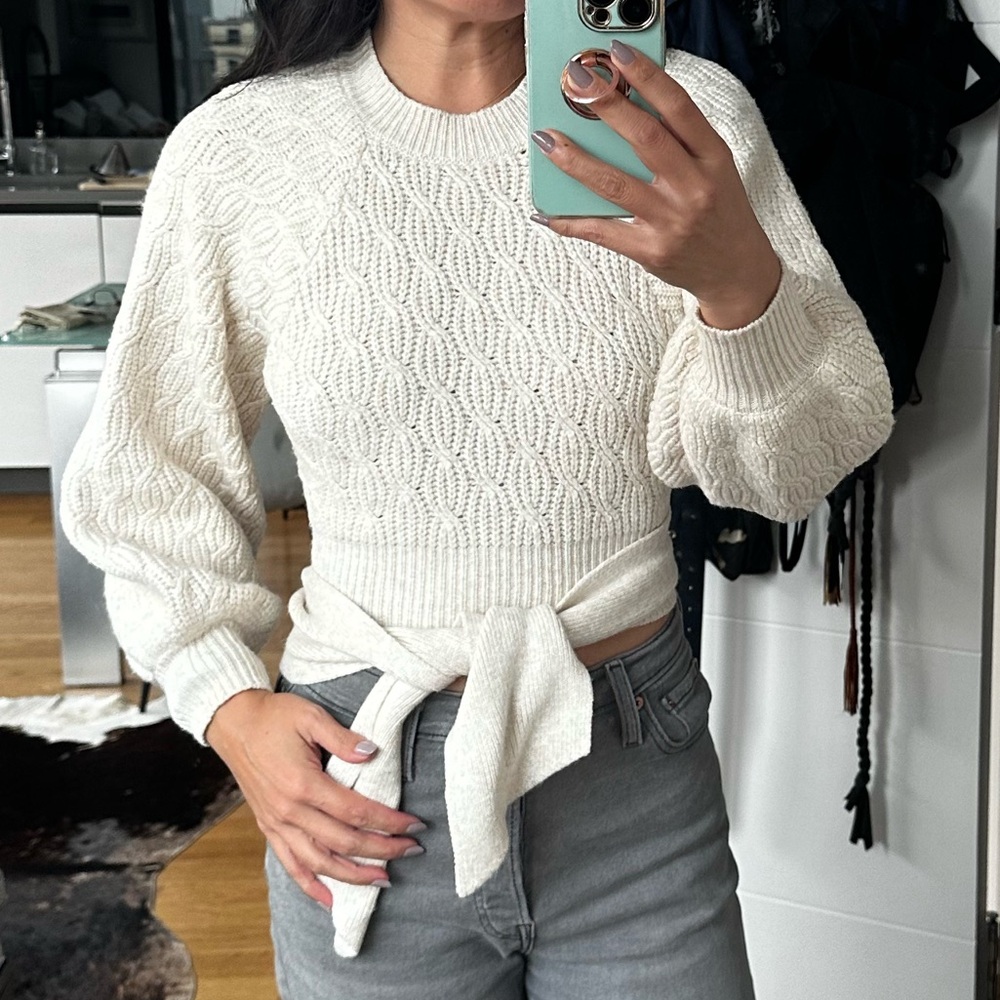 Open back sweater